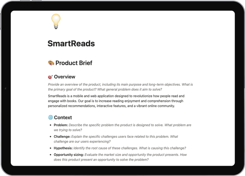 Notion template: Product Requirements Document - Professional Product Requirements Documents that get teams aligned and shipping faster—with three versions to match your workflow.